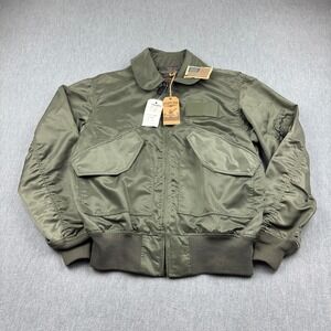 Vintage Cockpit USA Jacket Mens Medium Military-Spec Flight Bomber Made in USA